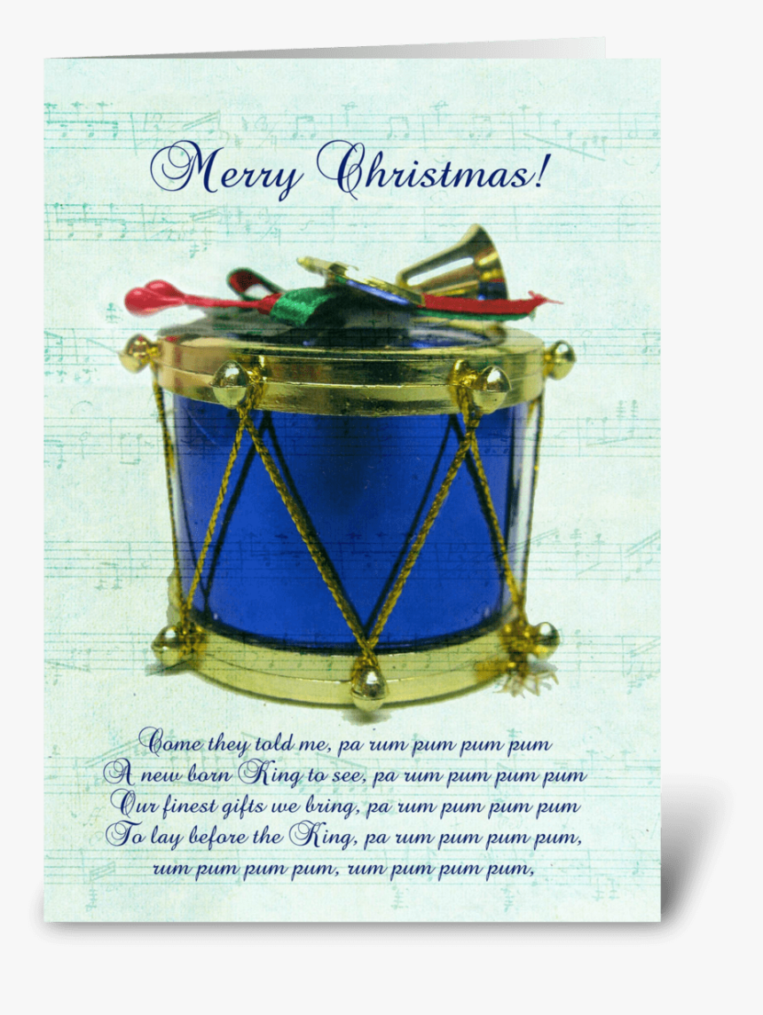 Blue Drum Greeting Card, HD Png Download, Free Download