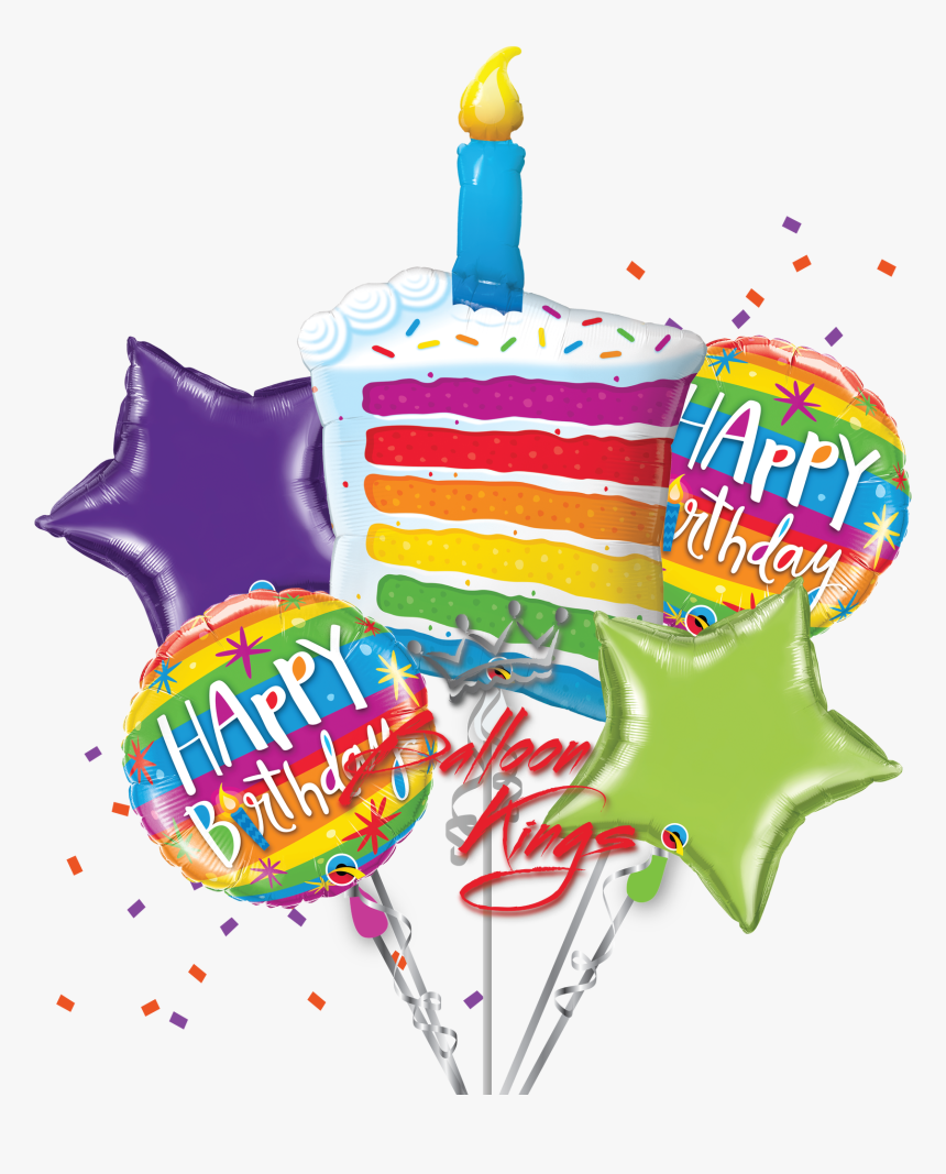 Rainbow Birthday Cake Bouquet, HD Png Download, Free Download