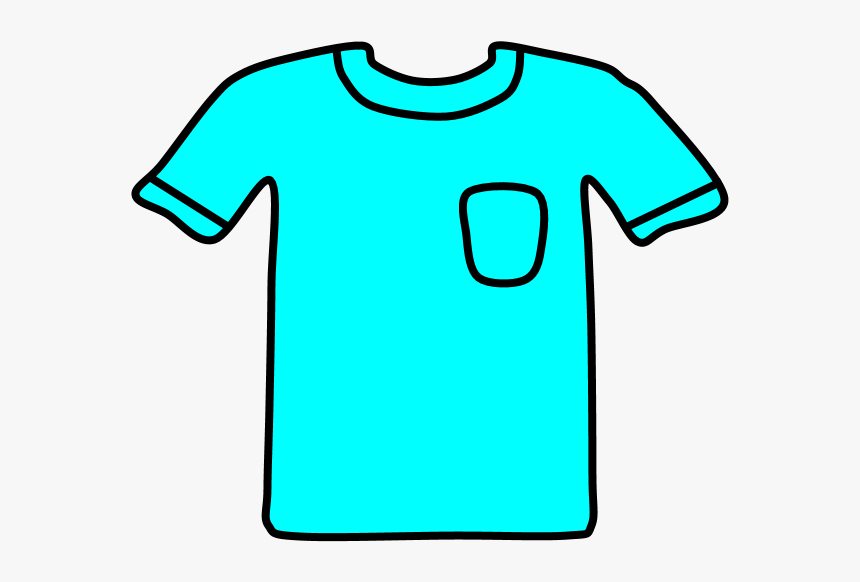 T-shirt, Pocket, Bright Blue, HD Png Download, Free Download