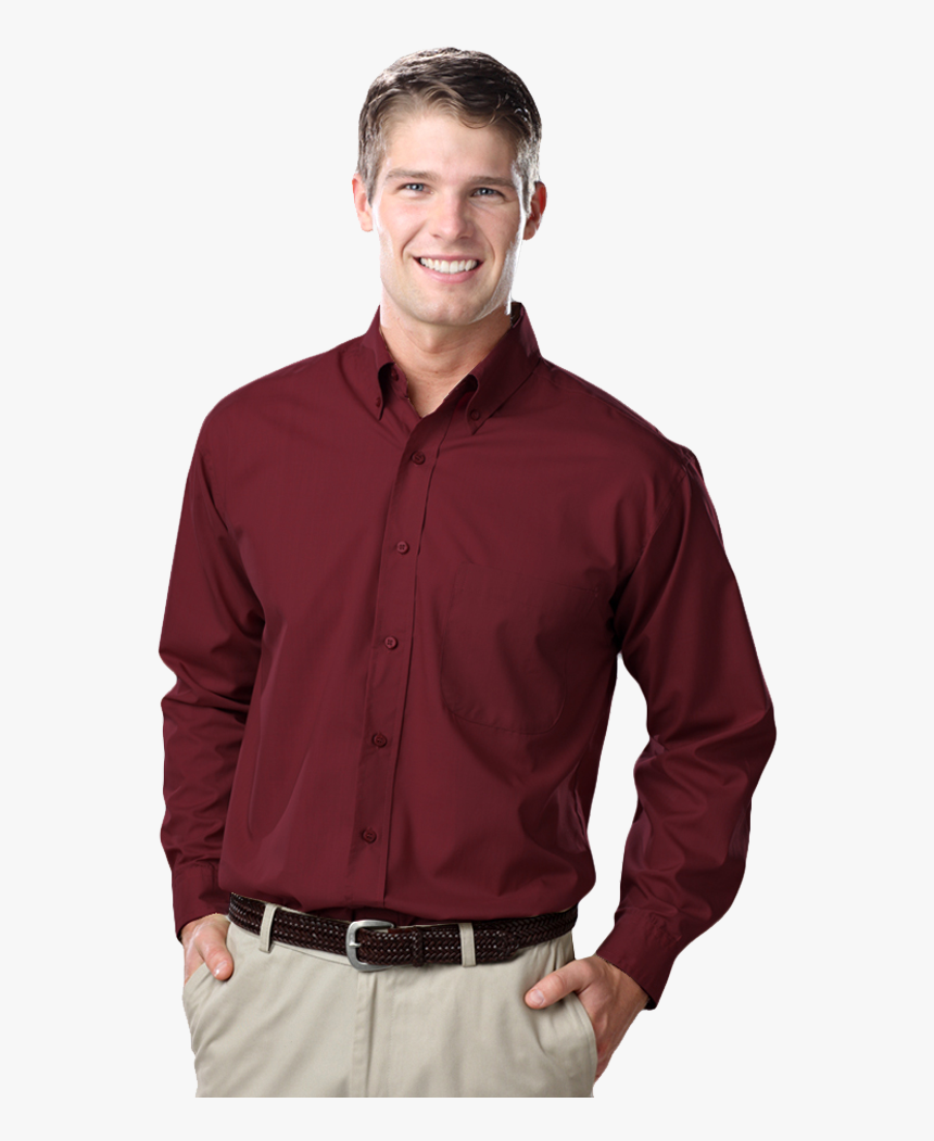 Men"s L/s Light Weight Poplin Shirt, HD Png Download, Free Download