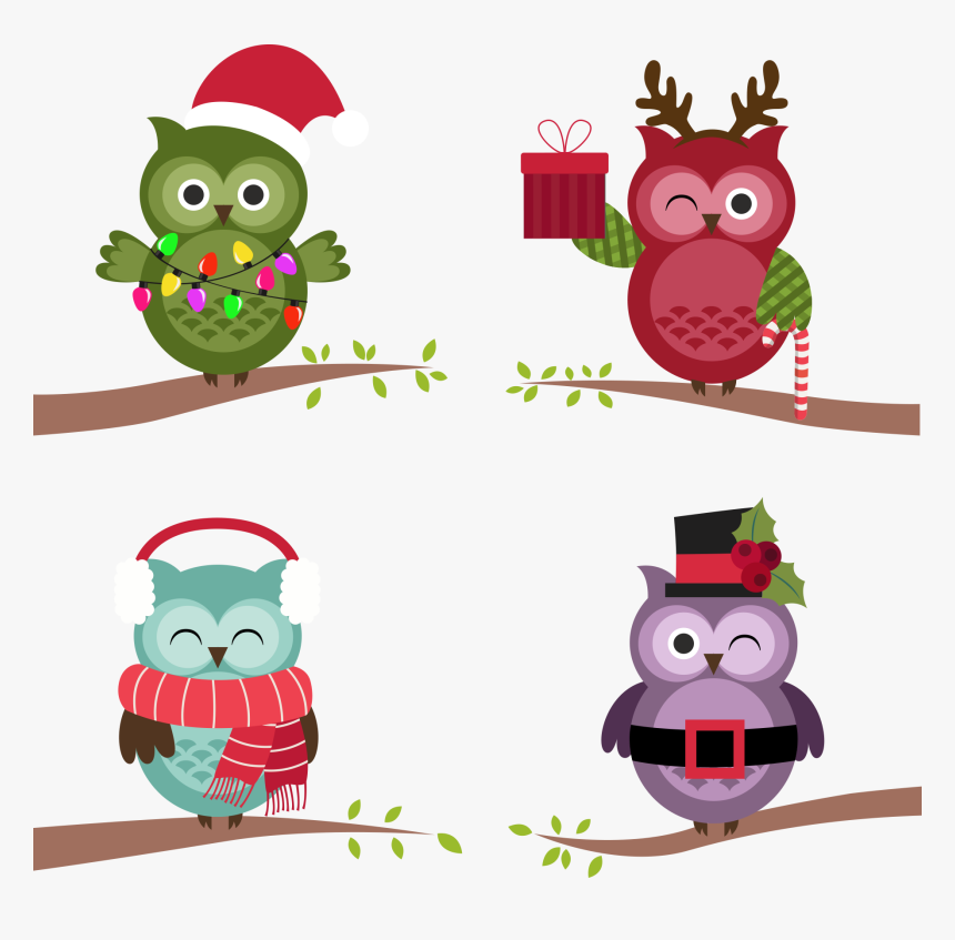 Owl Christmas Free Clipart Hd Clipart, HD Png Download, Free Download