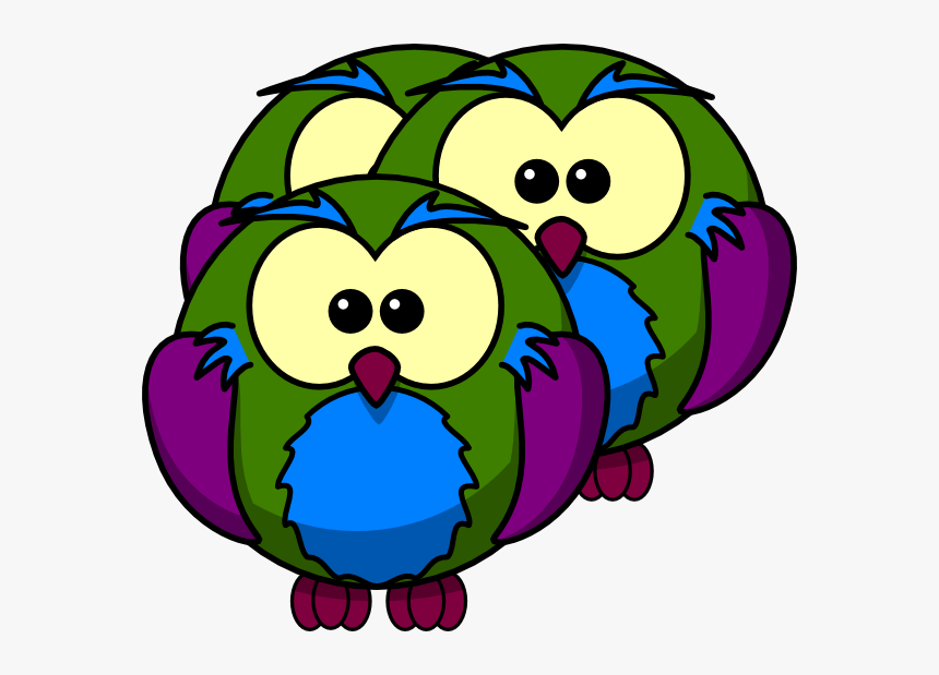 Multicolour Owl Svg Clip Arts, HD Png Download, Free Download