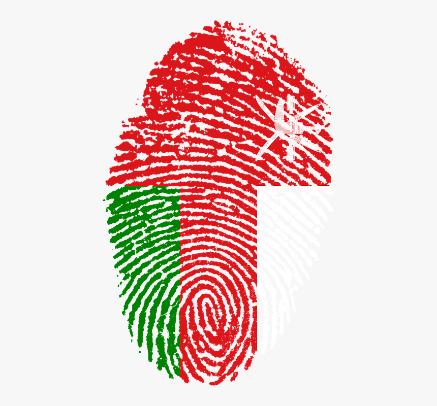 Oman, Flag, Fingerprint, Country, Pride, Identity, HD Png Download, Free Download