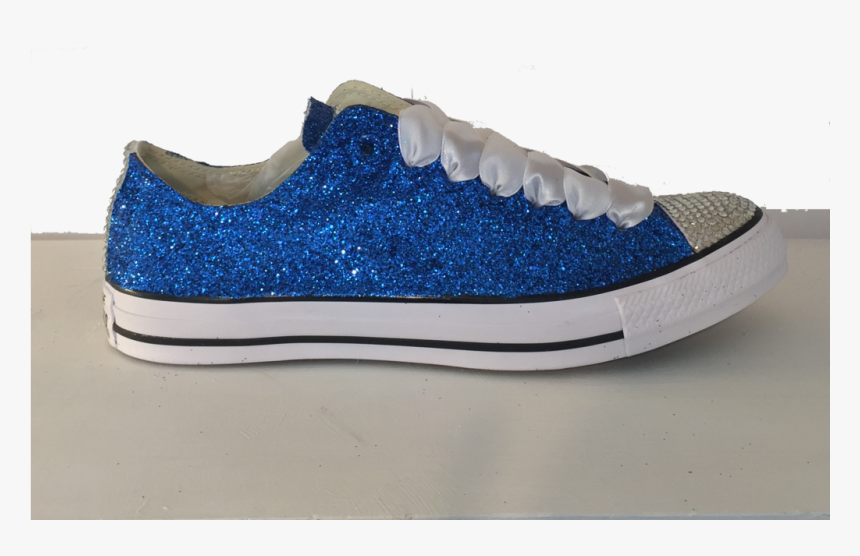 Sparkly Blue Glitter Converse All Stars Wedding Bride, HD Png Download -  kindpng