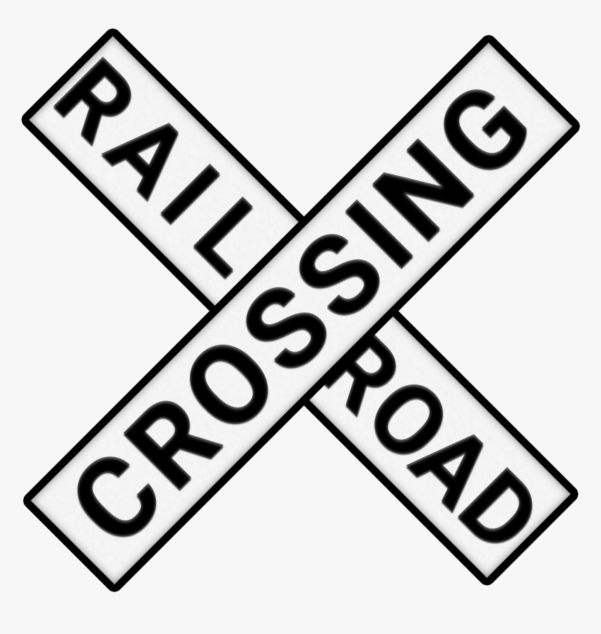 Railroad Crossing Sign Png, Transparent Png, Free Download