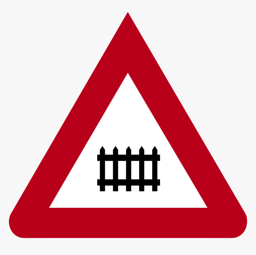 Road Sign Railway Crossing Germany, HD Png Download, Free Download