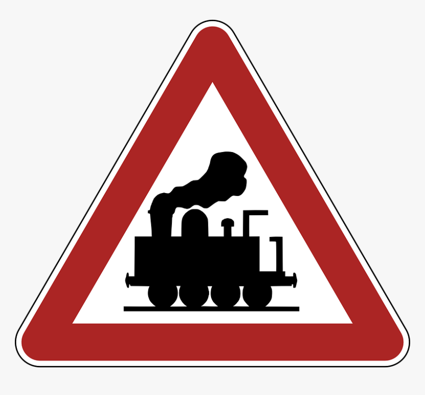 Warning, Railway Crossing, Road Sign, Germany, Traffic, HD Png Download, Free Download