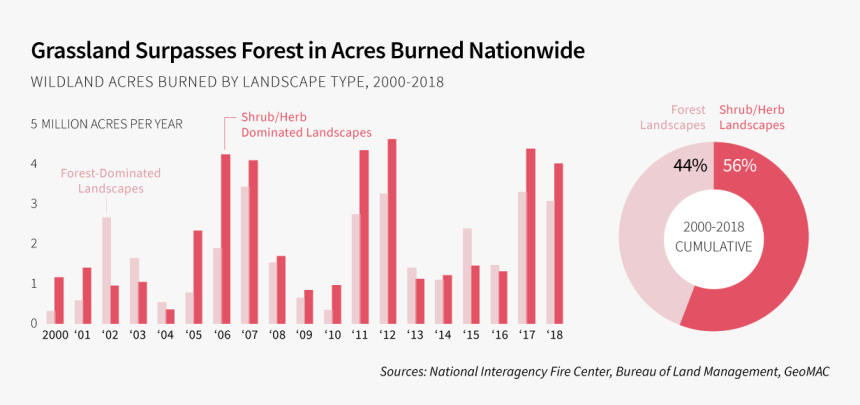 Grassland Surpasses Forest In Acres Burned Nationwide, HD Png Download, Free Download