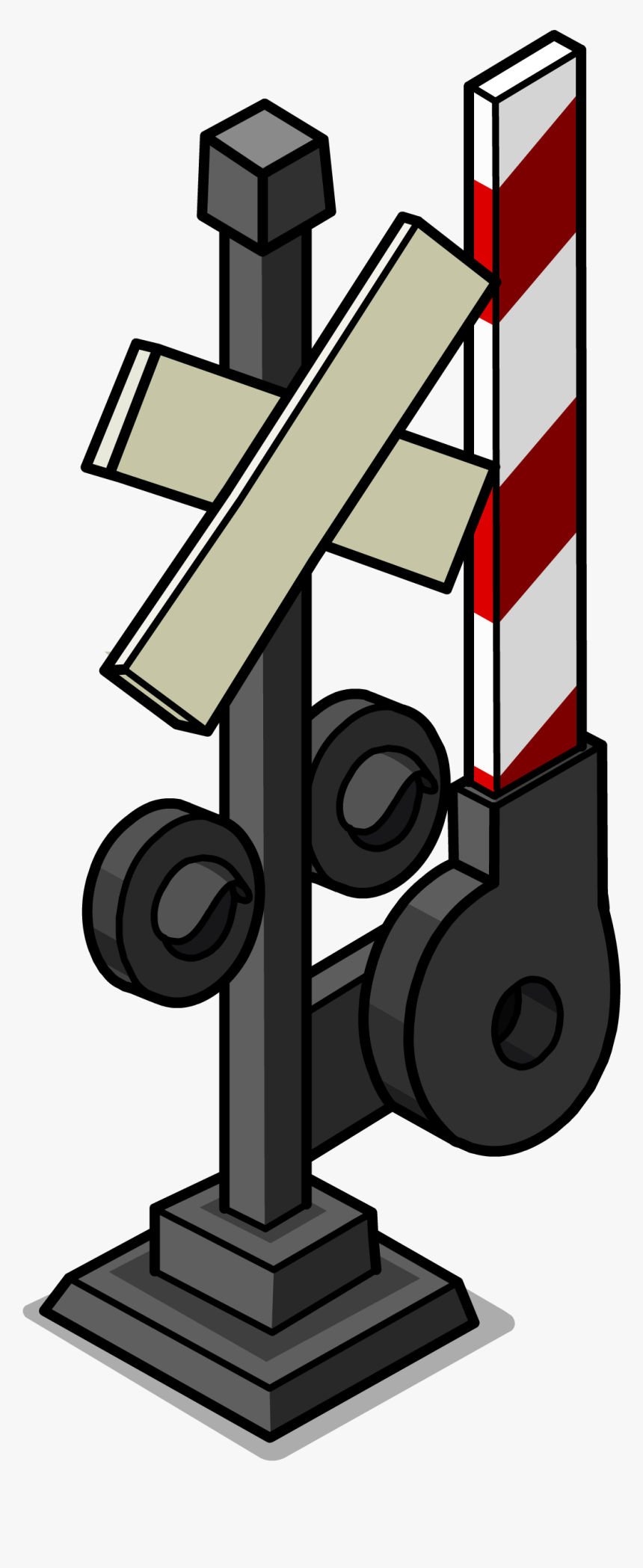 Railroad Crossing Sign Sprite 003 , Png Download, Transparent Png, Free Download