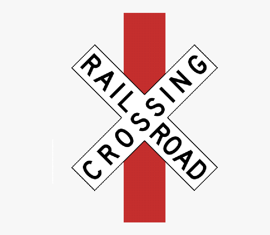 Railroad Crossing Sign Png, Transparent Png, Free Download