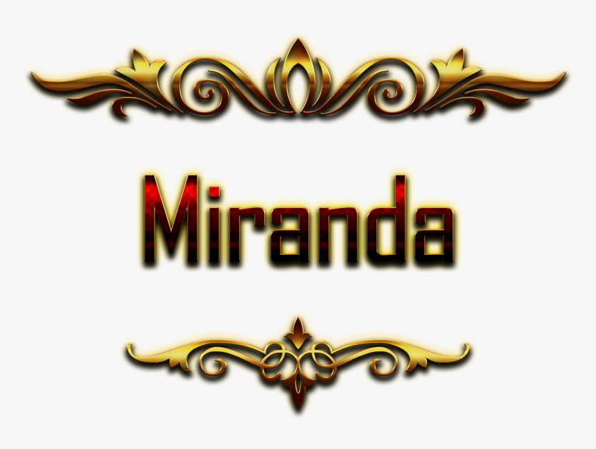 Miranda Decorative Name Png, Transparent Png, Free Download