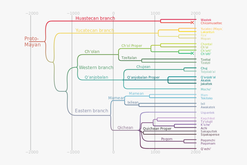 Genealogy Of Mayan Languages, HD Png Download, Free Download