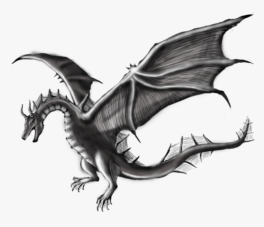 Dragon Wyvern Silhouette, HD Png Download, Free Download