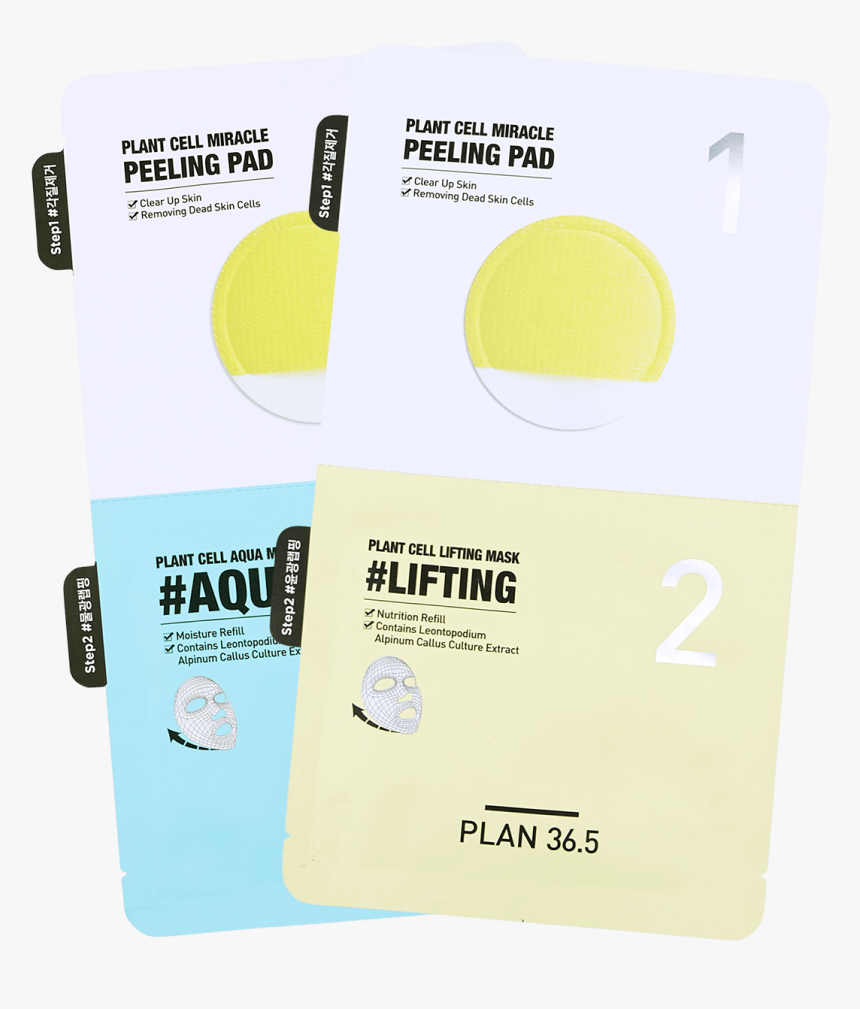 5 Plant Cell Lifting Mask 1pc 韩国plan36, HD Png Download, Free Download