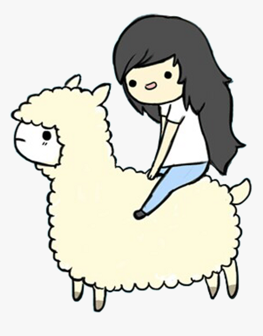 #remix #remixit #llama #alpaca #girl #kawaii #unicorn, HD Png Download, Free Download