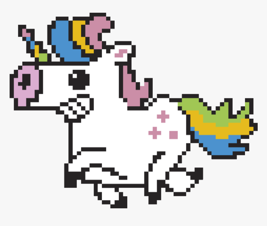 #unicorn #png#sticker #pixel #kawaii #pink #pastelpink, Transparent Png, Free Download