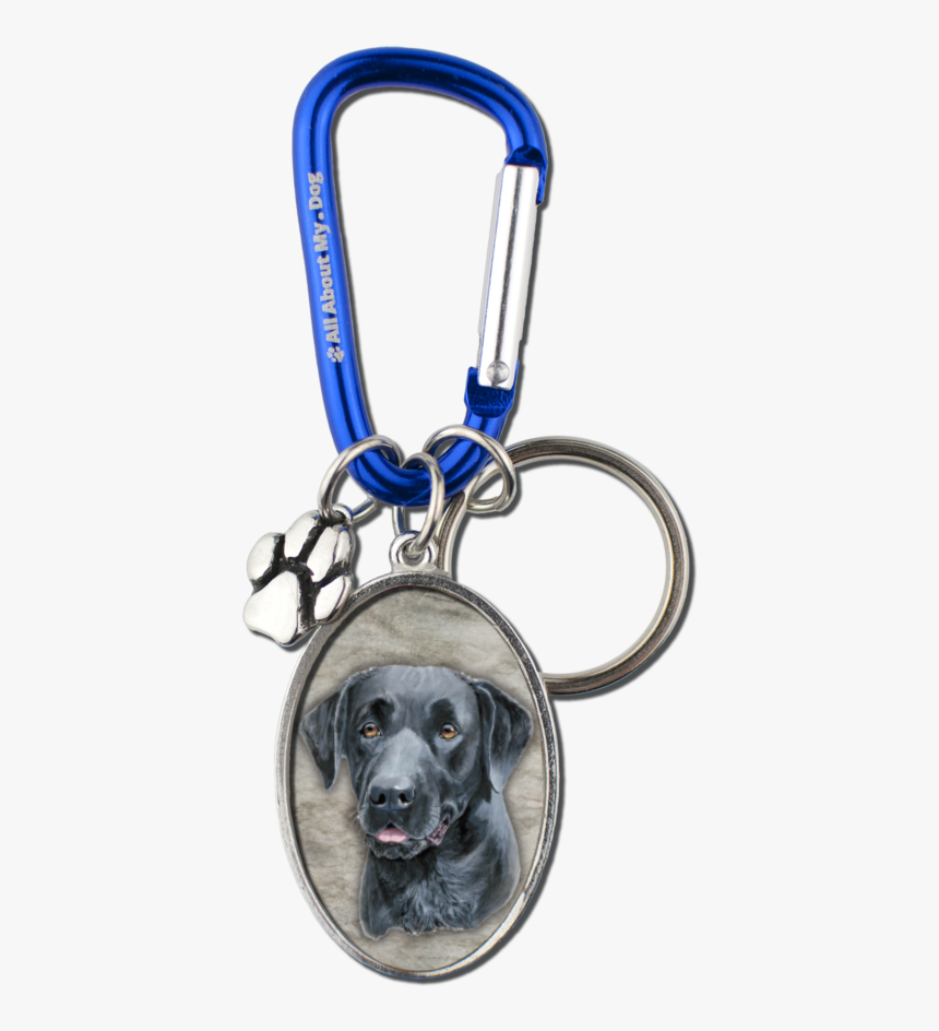 Black Lab Cameo Carabiner Keychain, HD Png Download, Free Download