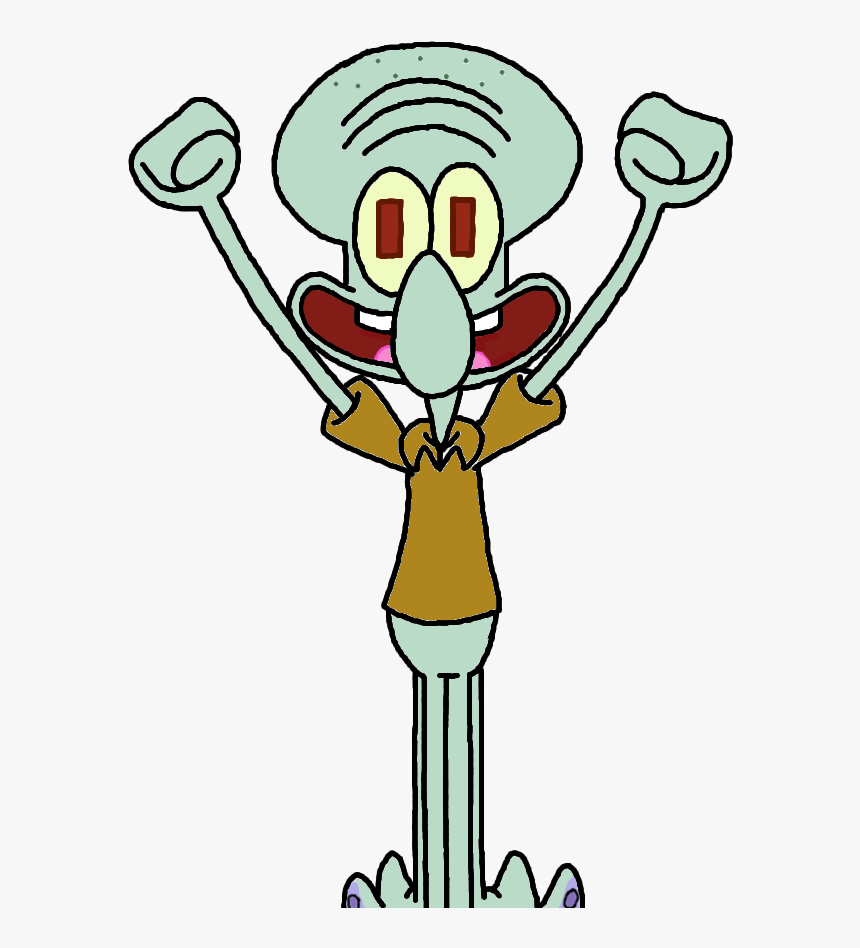 Dabbing Squidward Png, Transparent Png, Free Download