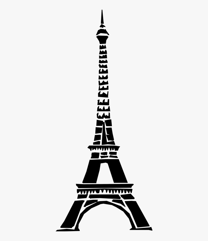 Art Black And White Paris France Eiffel Tower Black, HD Png Download, Free Download