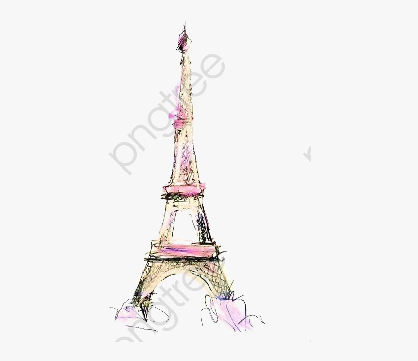 Eiffel Tower Clip Art Pink, HD Png Download, Free Download