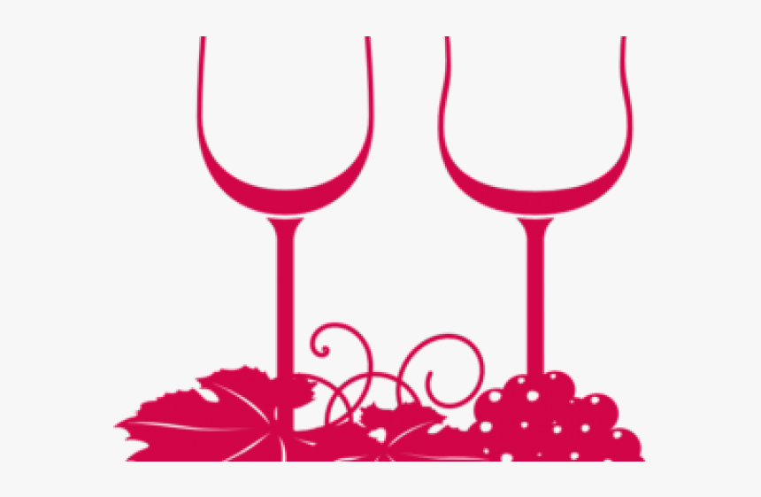 Pink Clipart Wine Glass, HD Png Download, Free Download