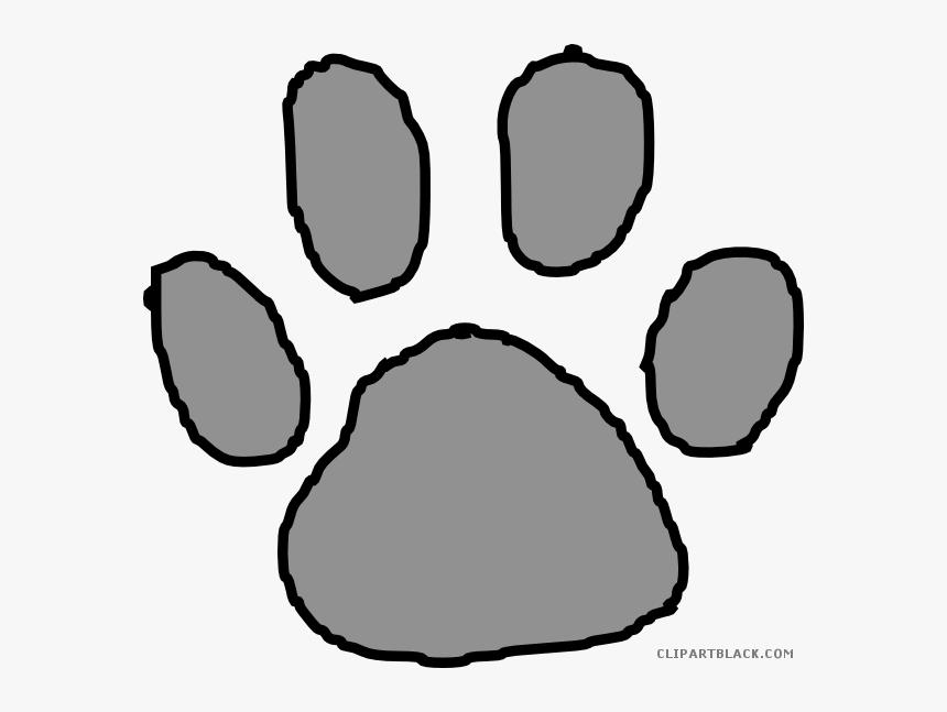 Tiger Paw Clip Art Freeuse Stock Black And White Huge, HD Png Download, Free Download