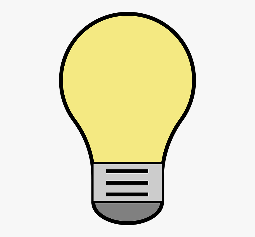 Lightbulb Vector Yellow, HD Png Download, Free Download