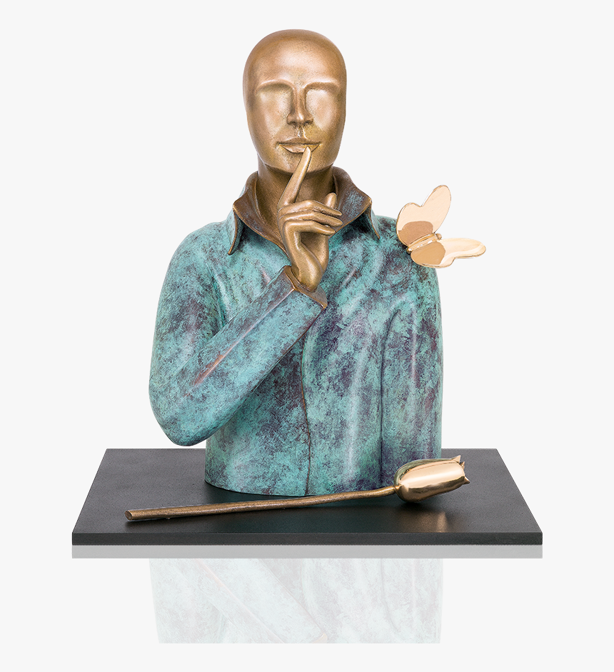 Bronzefigur Silence Von Andrea Bucci, HD Png Download, Free Download