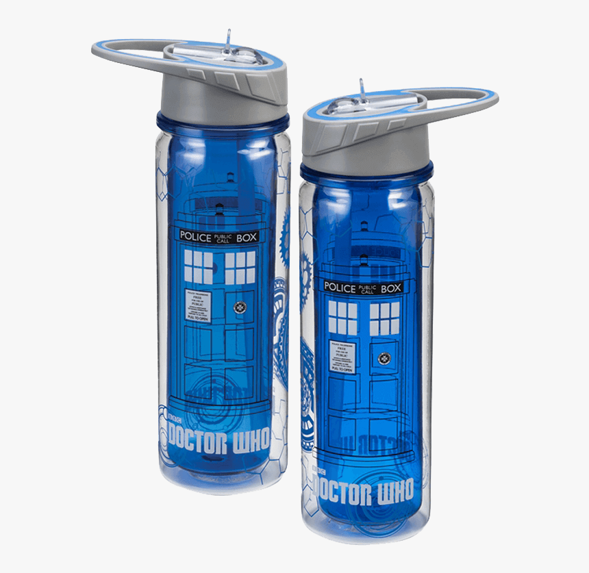 Doctor Who Tardis Tritan Water Bottle, HD Png Download, Free Download
