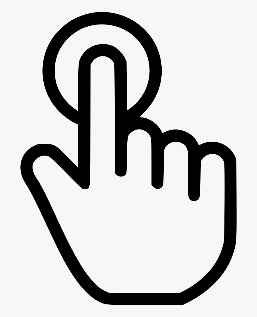 Touchscreen Finger Computer Icons Gesture, HD Png Download, Free Download