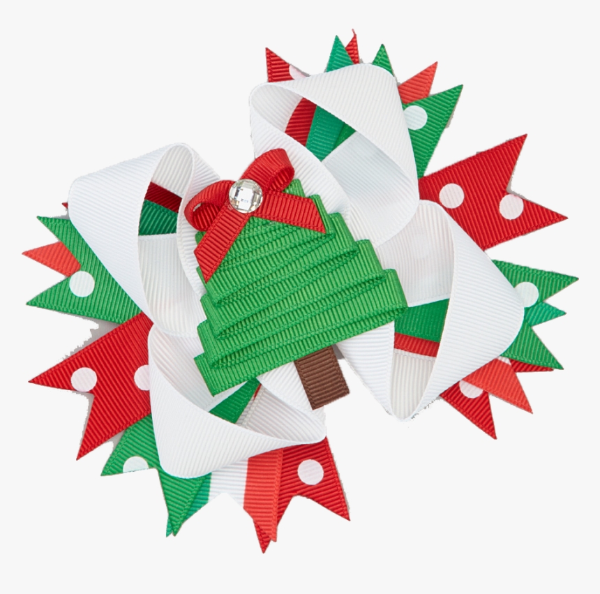 Green Christmas Bow Png, Transparent Png, Free Download