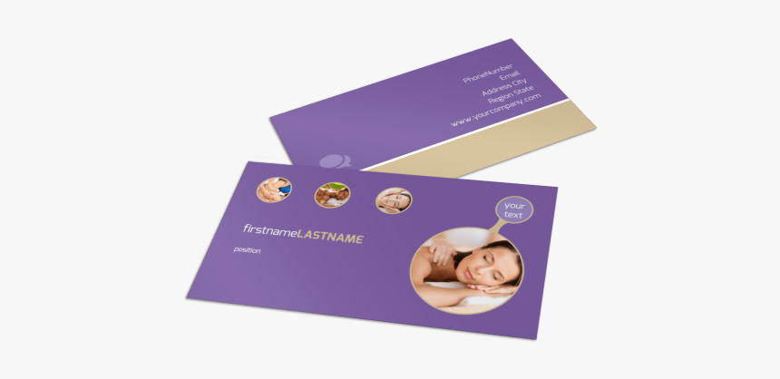 Massage Therapy Business Card Template Preview, HD Png Download, Free Download