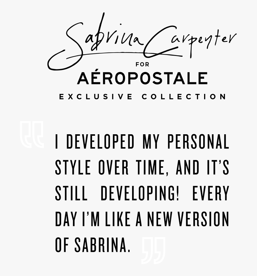 Sabrina Carpenter Clothing Collection Aeropostale, HD Png Download, Free Download