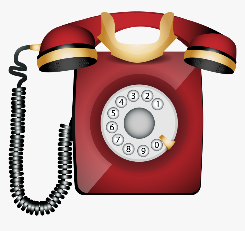 Receiver Clipart Rotary Phone, HD Png Download, Free Download