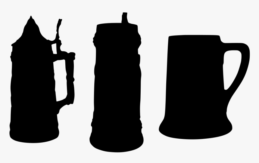 Beer Mug Silhouette Png, Transparent Png, Free Download