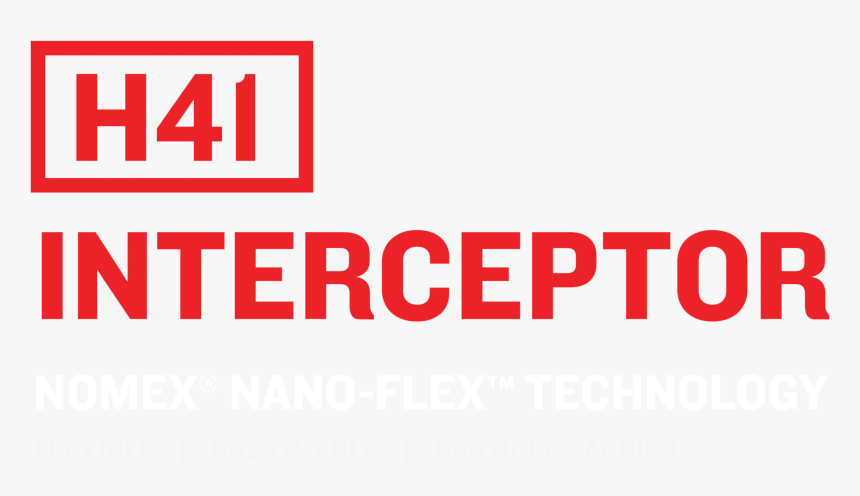 H41 Interceptor Logo W Messaging-white, HD Png Download, Free Download