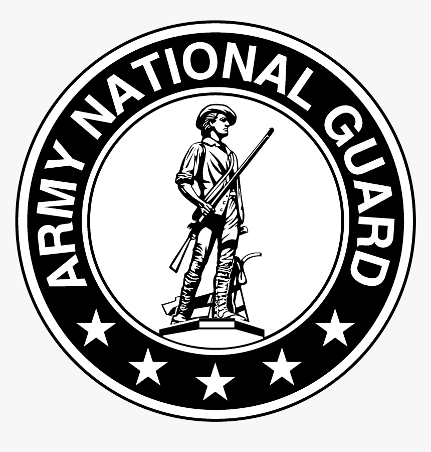 Army National Guard Logo Black And White, HD Png Download, Free Download