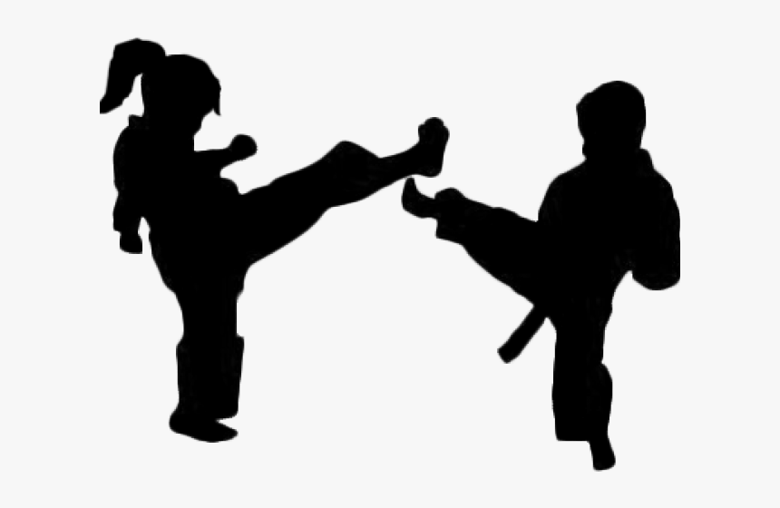 Karate Clipart Silhouette, HD Png Download, Free Download