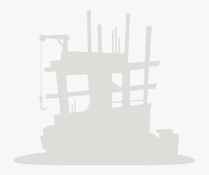 Construction Site Silhouette Graphic, HD Png Download, Free Download