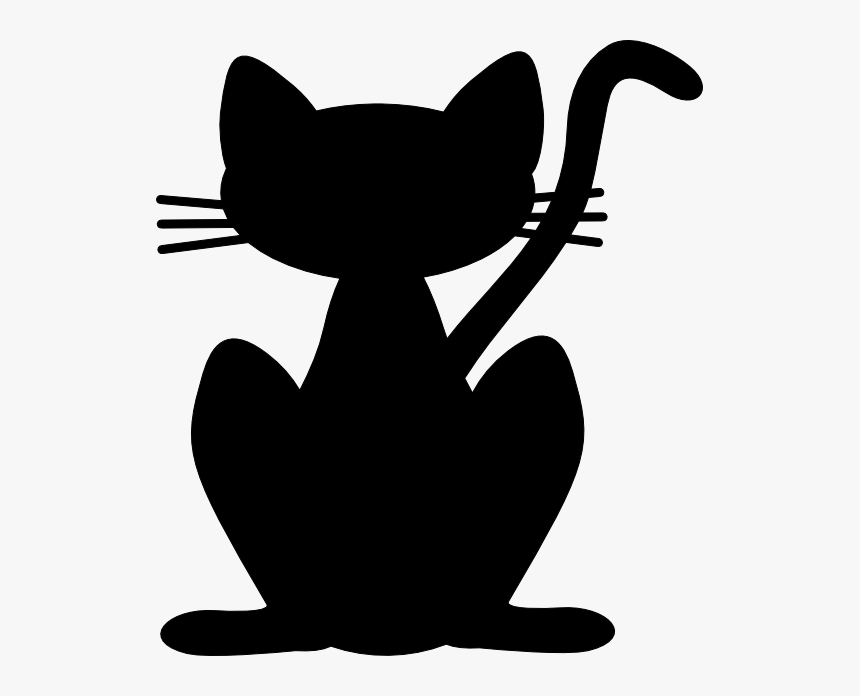 Black Cat Silhouette Png, Transparent Png, Free Download
