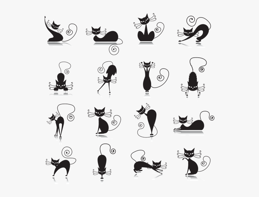 Black Cat Silhouette , Png Download, Transparent Png, Free Download