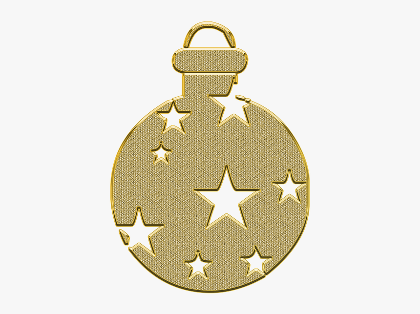 Ornament, Decor, Vector, Gold, Golden, New Year, Toy, HD Png Download, Free Download