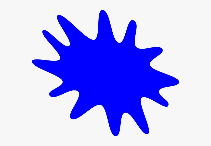 Blue Paint Splash Png, Transparent Png, Free Download