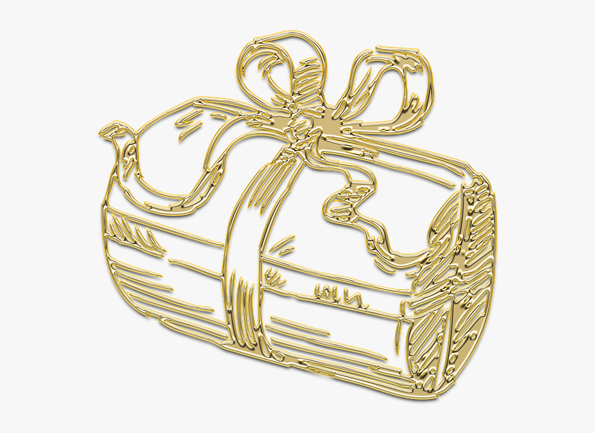 Gift, New Year"s Eve, Box, Christmas, Holiday, Gold, HD Png Download, Free Download