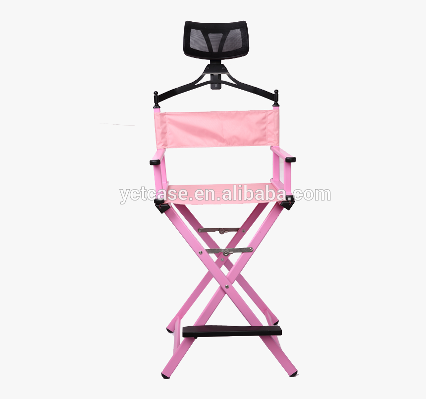 Aluminum Makeup Chair Director Chair With Headrest, HD Png Download, Free Download