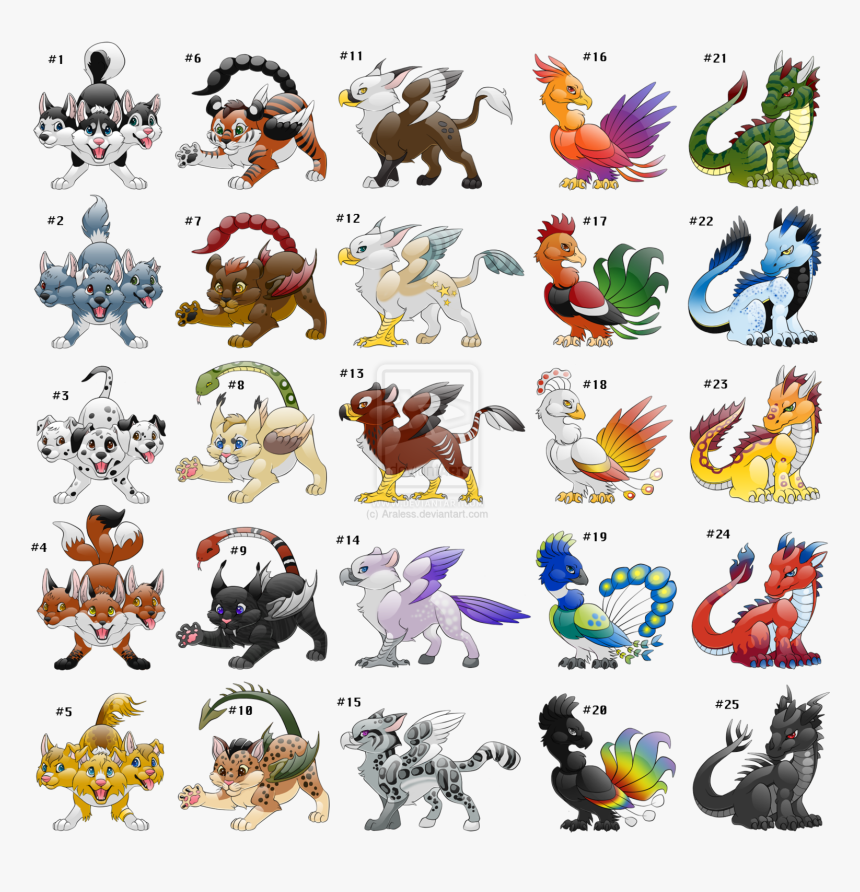 Mythical Creatures Adoptables Closed By Araless-d4rnn7z, HD Png Download, Free Download