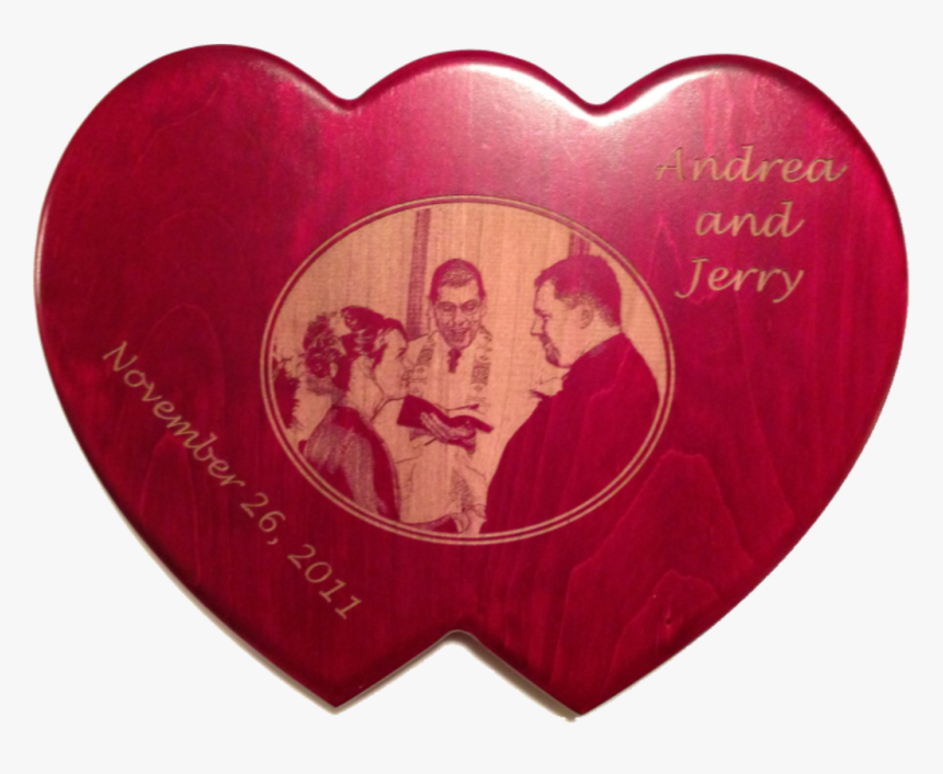 Andee And Jerry"s Double Heart Plaque, HD Png Download, Free Download