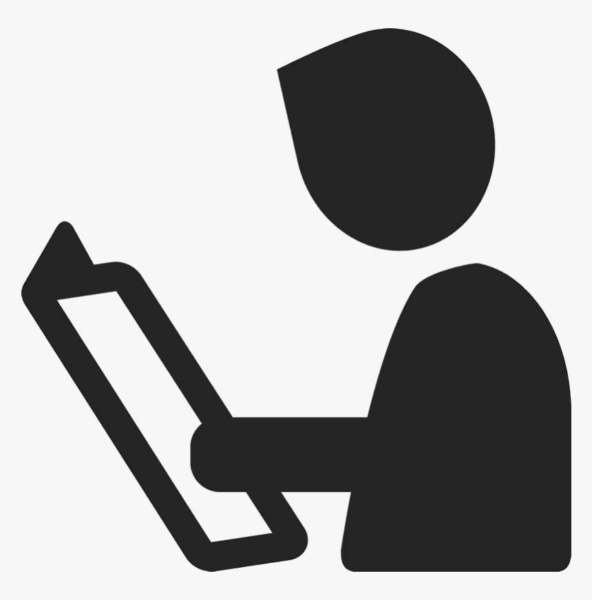 Reading Silhouette Png, Transparent Png, Free Download