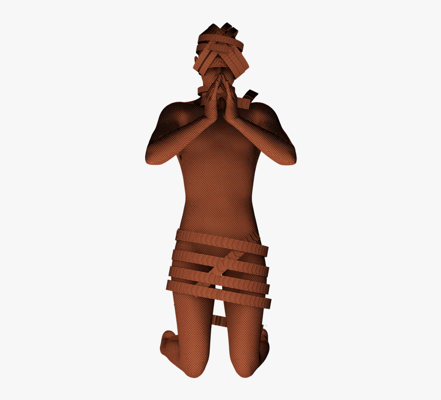 Mummy, Pray, Bandage, Isolated, Kneeling, Fabric, HD Png Download, Free Download
