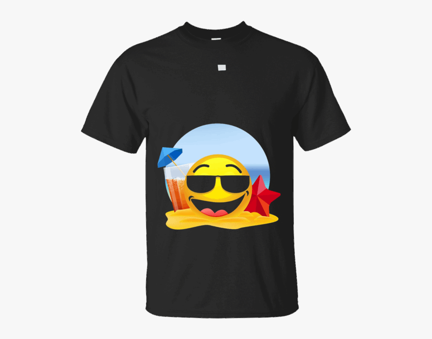 Cool Shades Emoji On Beach T Shirt Sunglasses Emoji, HD Png Download, Free Download